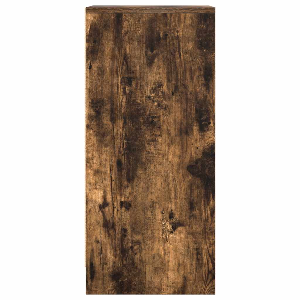 Sideboard Smoked oak 29.5x34x76 cm Processed wood