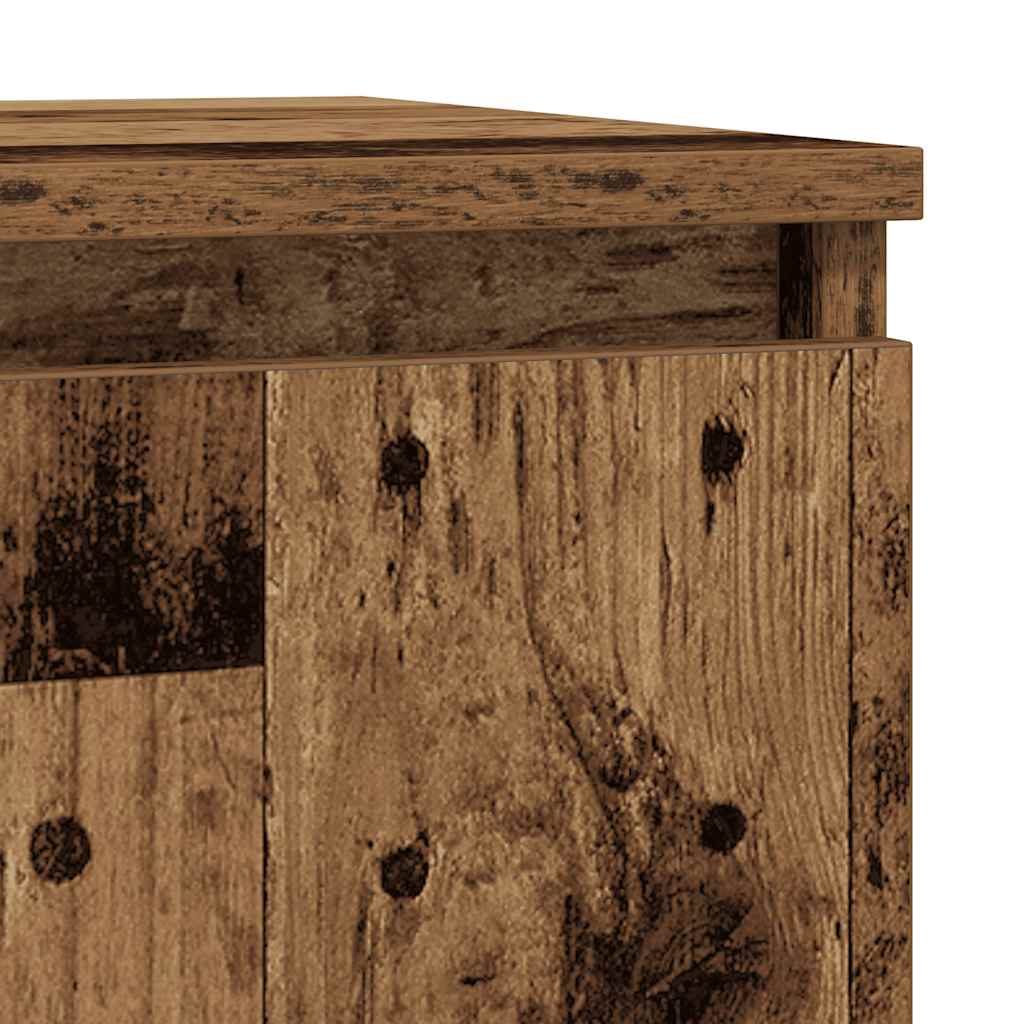 Sideboard Old wood 29.5x34x76 cm Processed wood