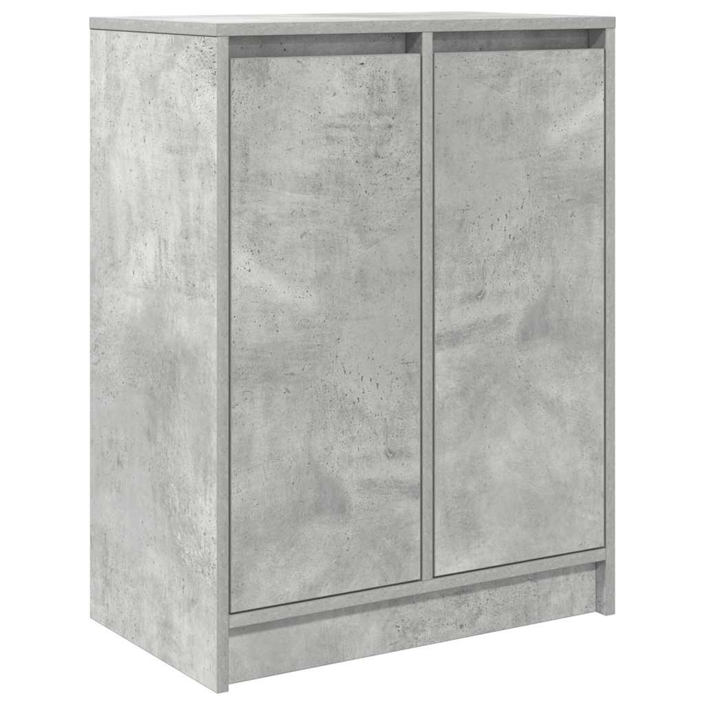 Sideboard Grey Concrete 57x34x76 cm Engineered Wood