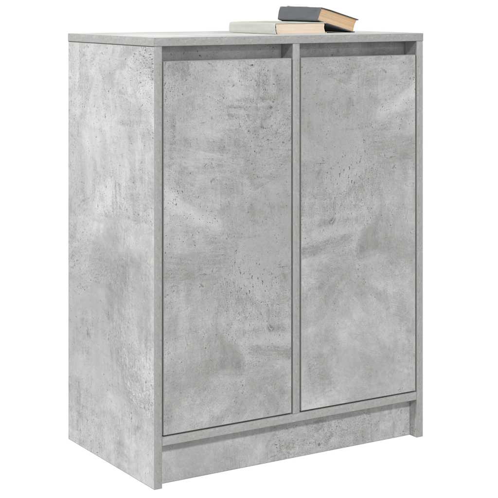 Sideboard Grey Concrete 57x34x76 cm Engineered Wood