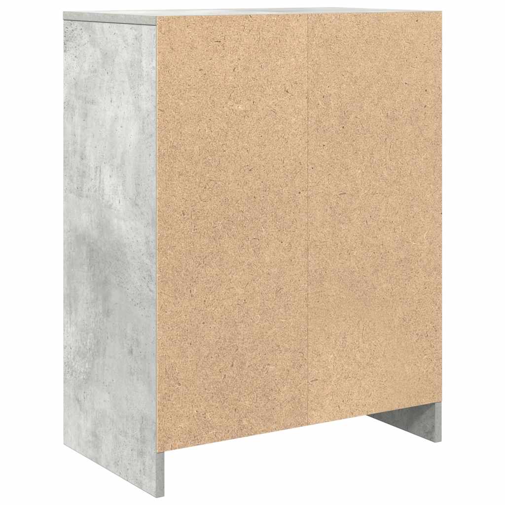 Bufetă Gri Beton 57x34x76 cm Lemn prelucrat