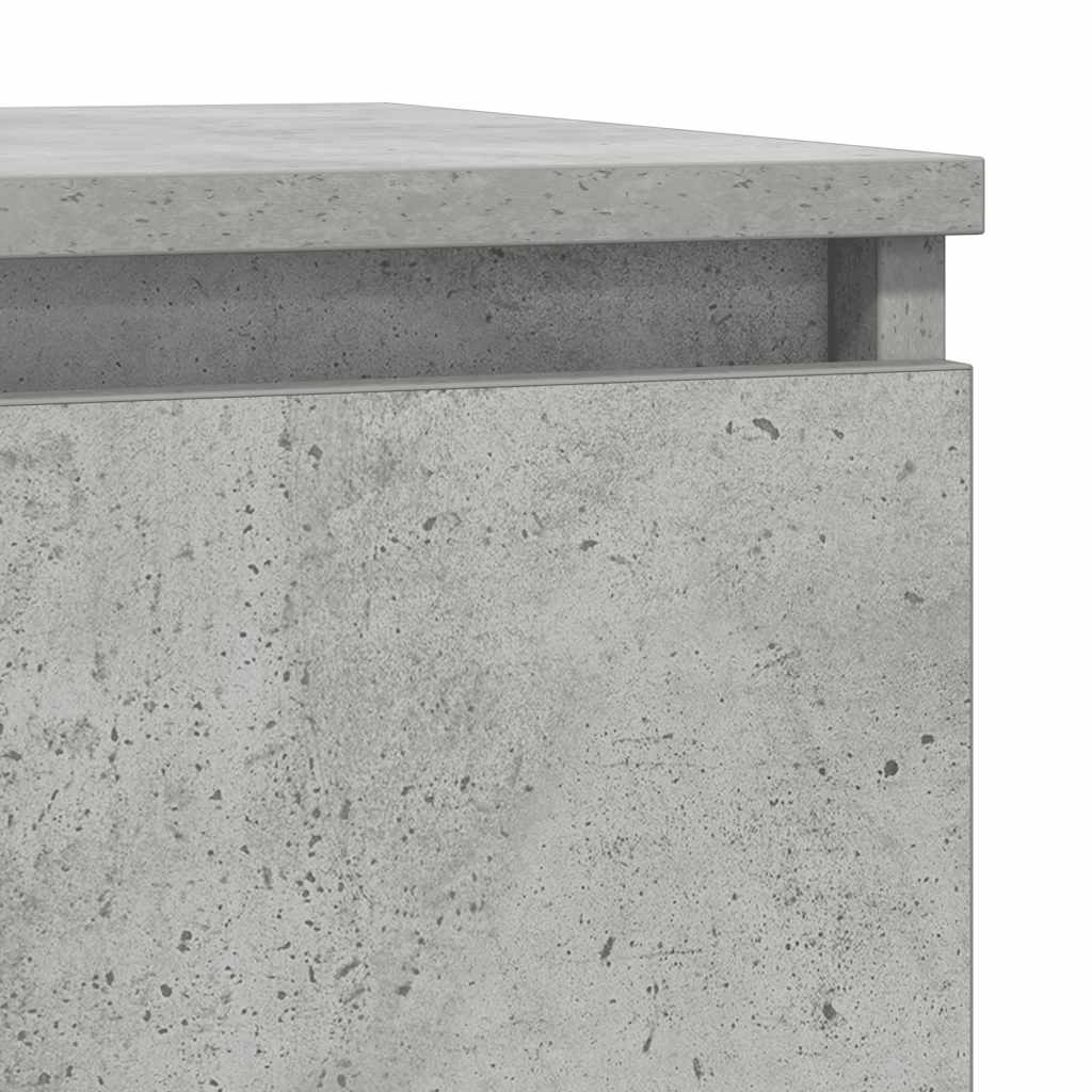 Sideboard Grey Concrete 57x34x76 cm Engineered Wood