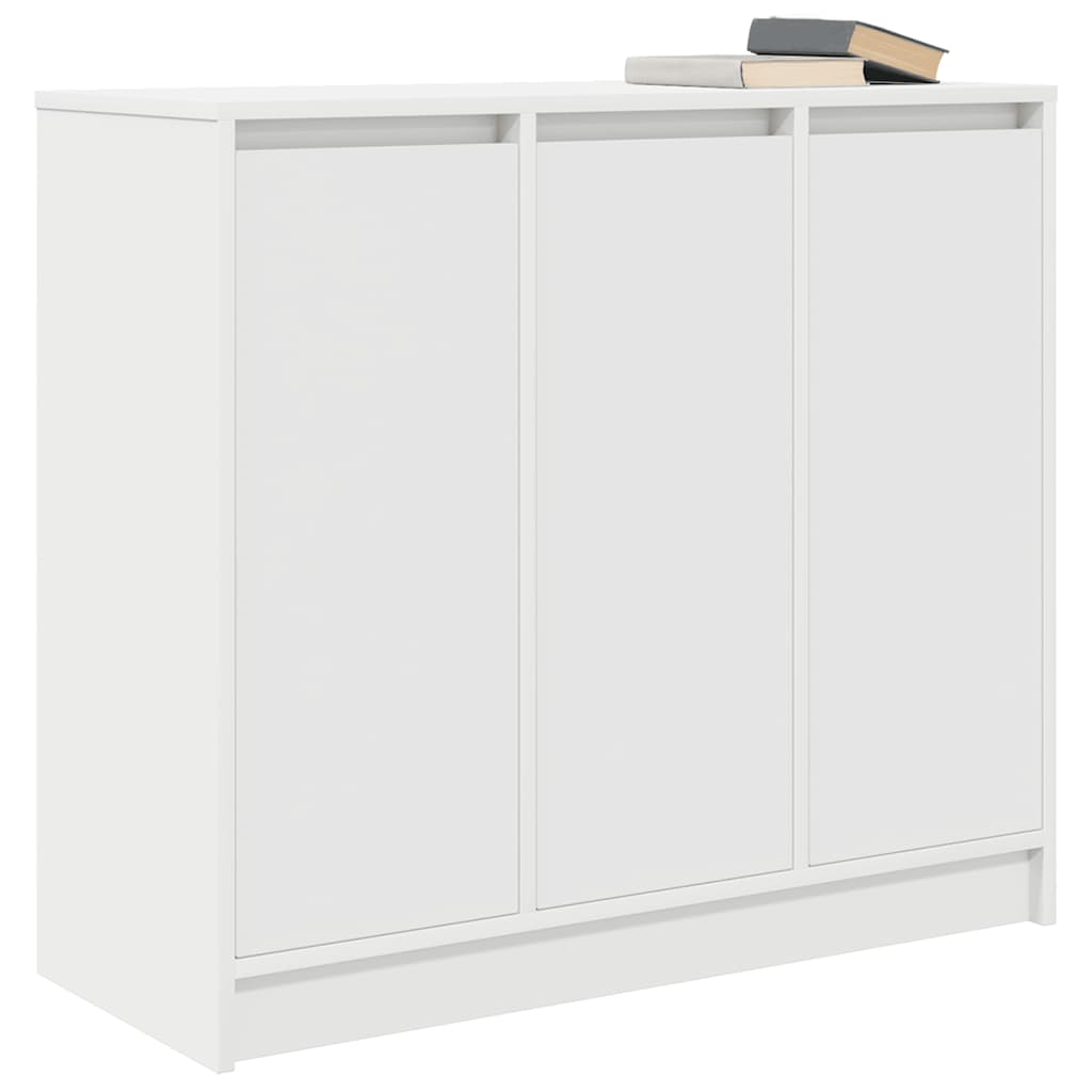 White sideboard 85x34x76 cm made of processed wood