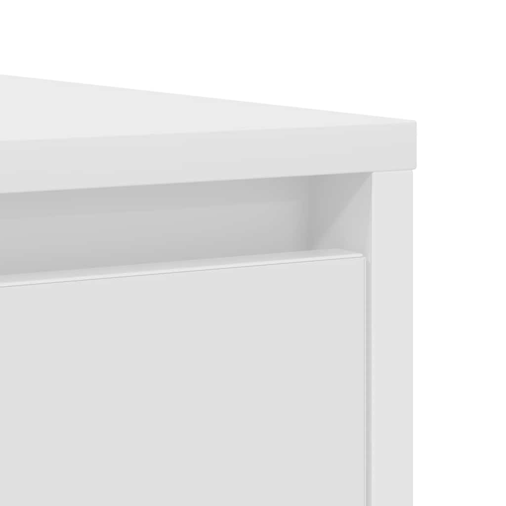 White sideboard 85x34x76 cm made of processed wood