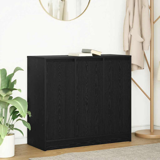 Sideboard Black Oak 85x34x76 cm Processed wood