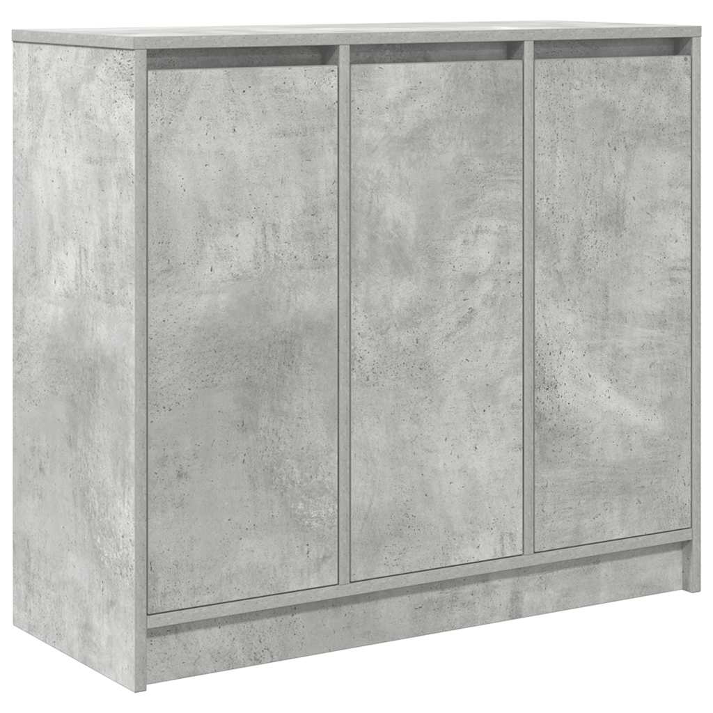 Sideboard Grey Concrete 85x34x76 cm Engineered Wood