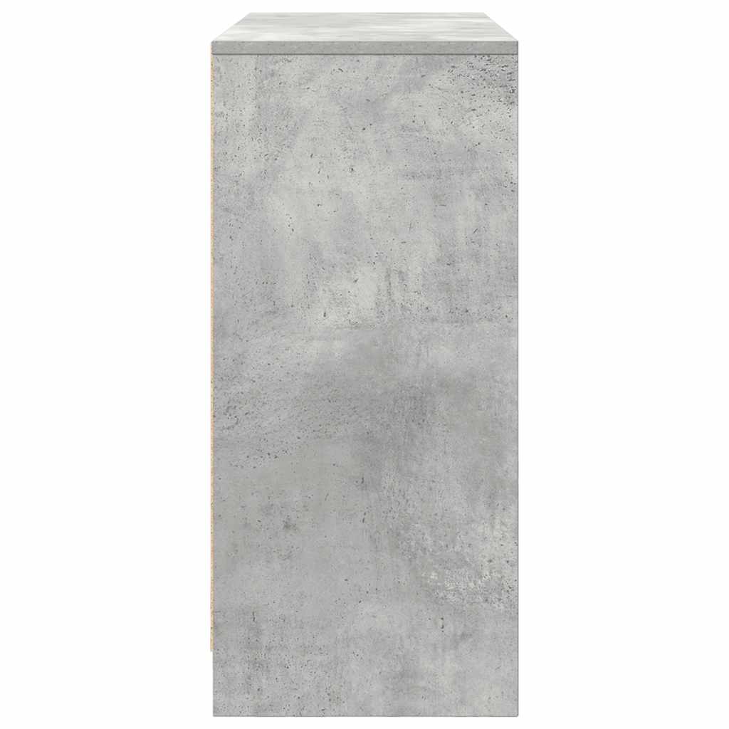 Bufetă Gri Beton 85x34x76 cm Lemn prelucrat