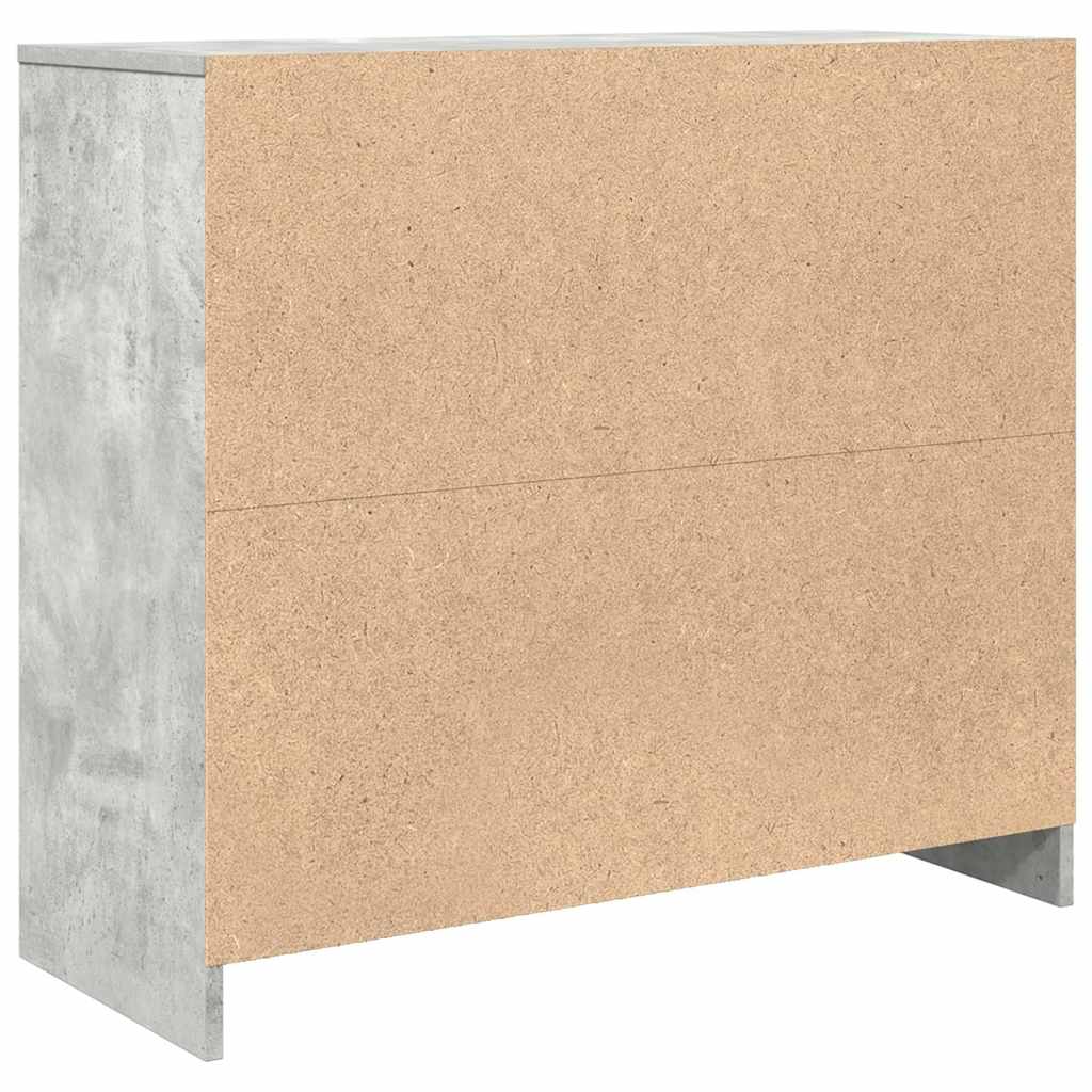 Bufetă Gri Beton 85x34x76 cm Lemn prelucrat