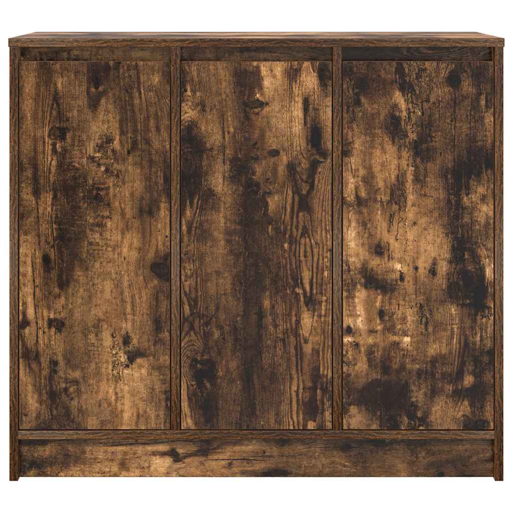 Sideboard Smoked Oak 85x34x76 cm Processed wood