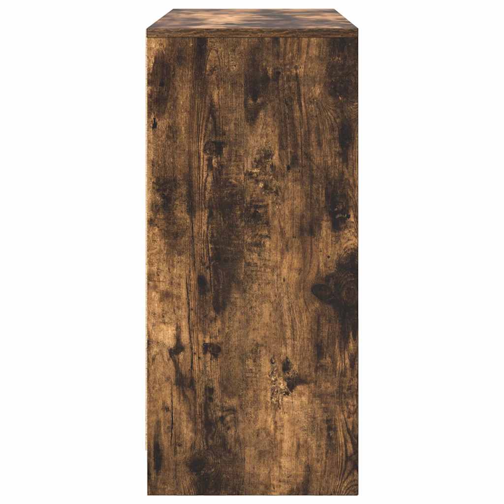 Sideboard Smoked Oak 85x34x76 cm Processed wood