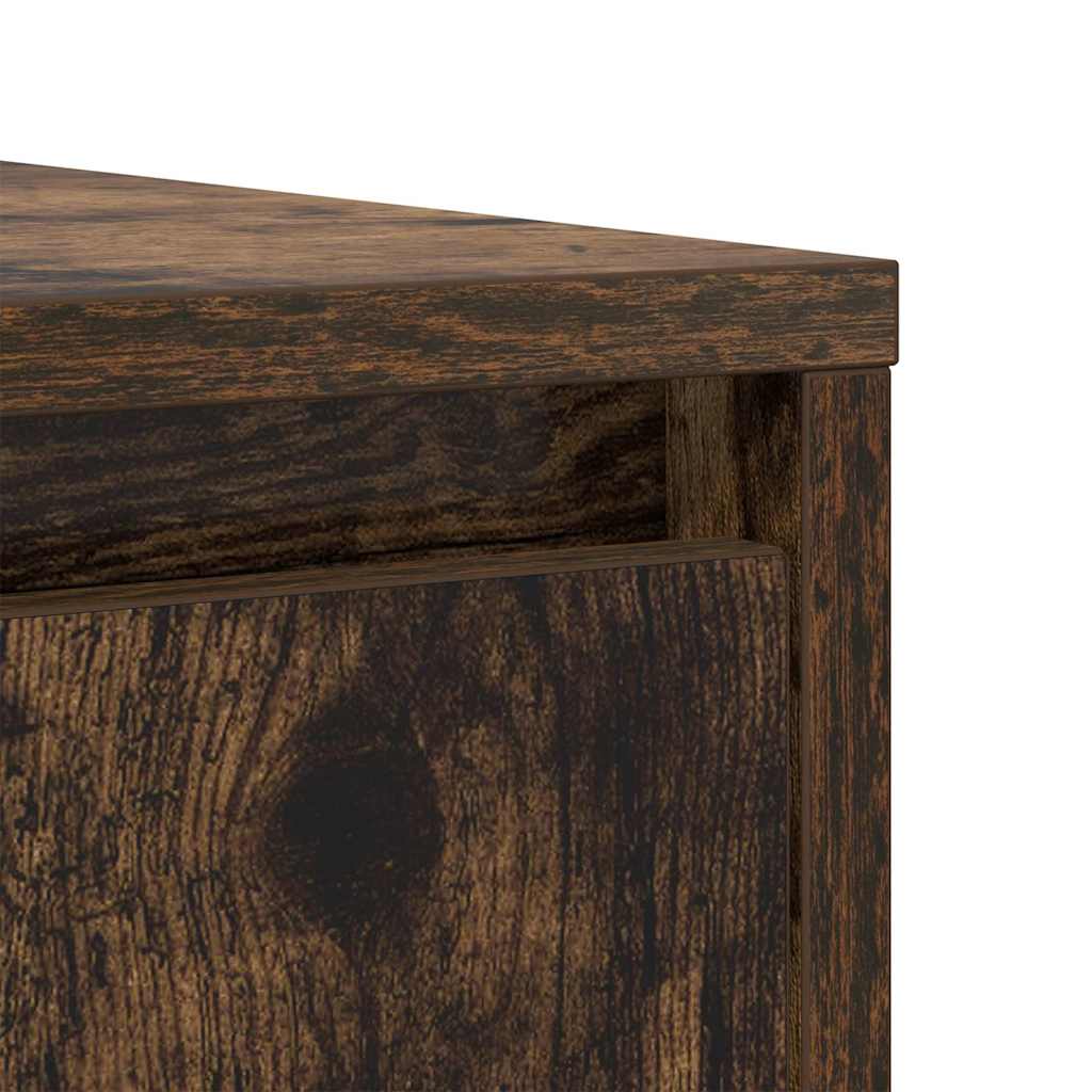 Sideboard Smoked Oak 85x34x76 cm Processed wood