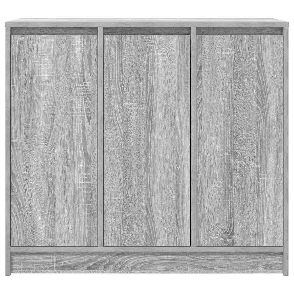 Sonoma gray sideboard 85x34x76 cm Engineered wood