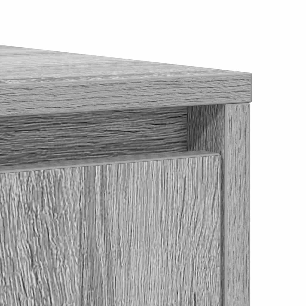 Sonoma gray sideboard 85x34x76 cm Engineered wood