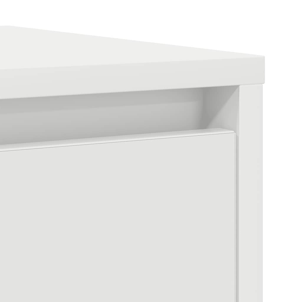 White sideboard 29.5x34x76 cm made of processed wood