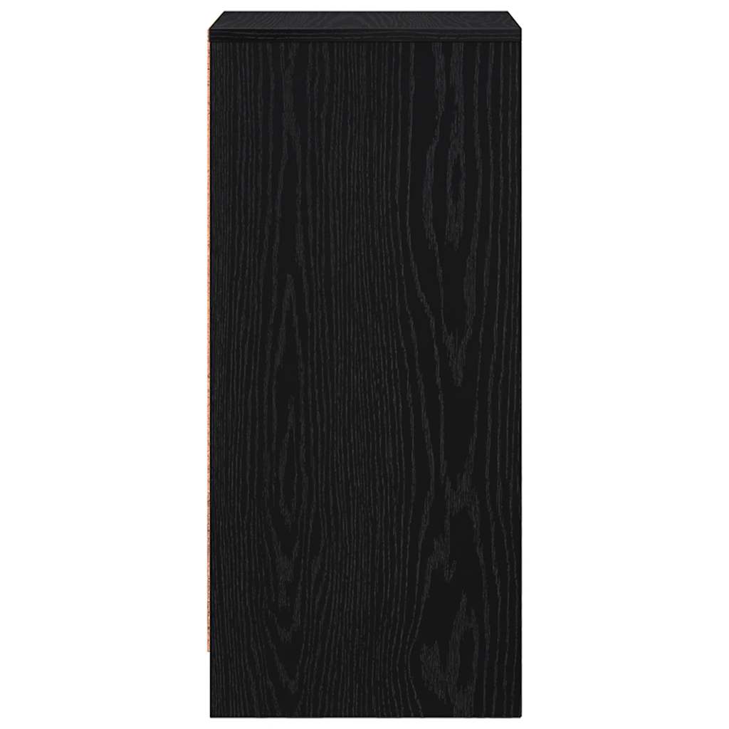 Sideboard Black Oak 29.5x34x76 cm Processed wood