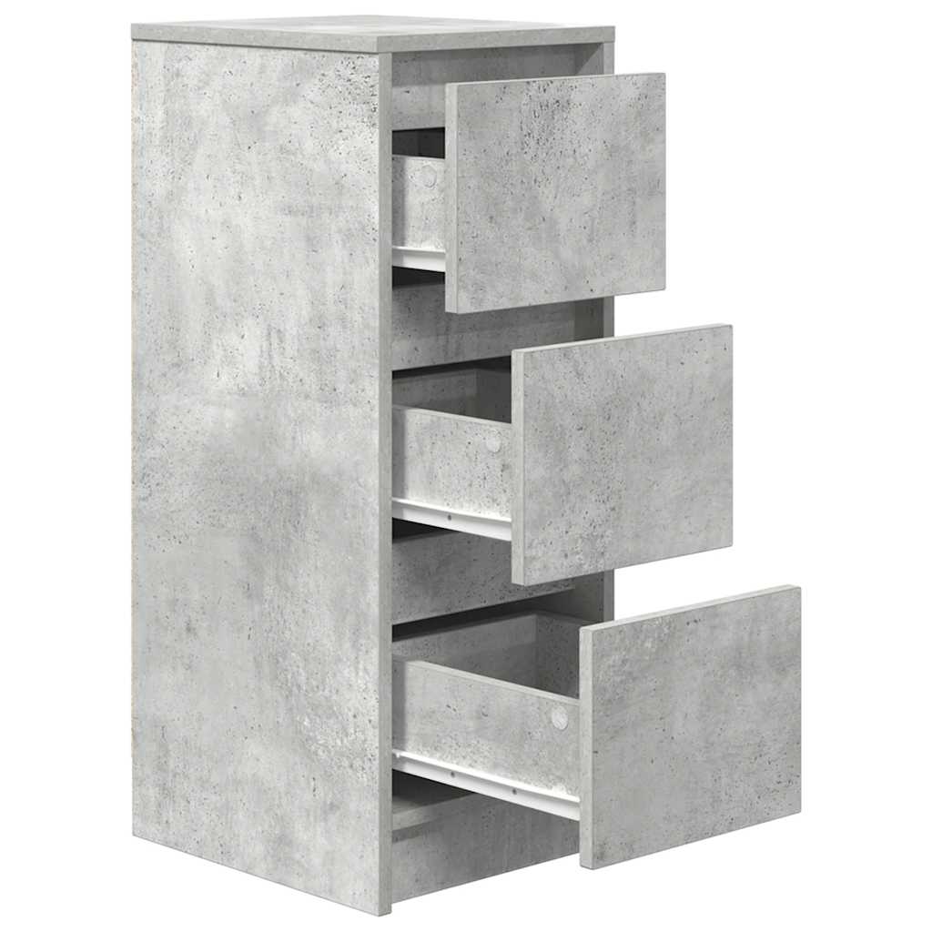 Bufetă Gri Beton 29,5x34x76 cm Lemn prelucrat