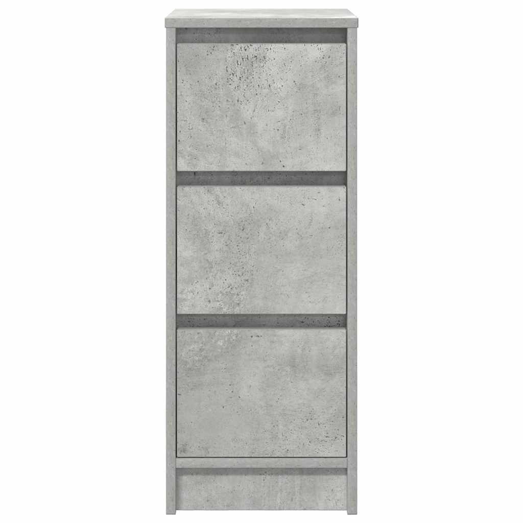 Sideboard Grey Concrete 29.5x34x76 cm Engineered Wood