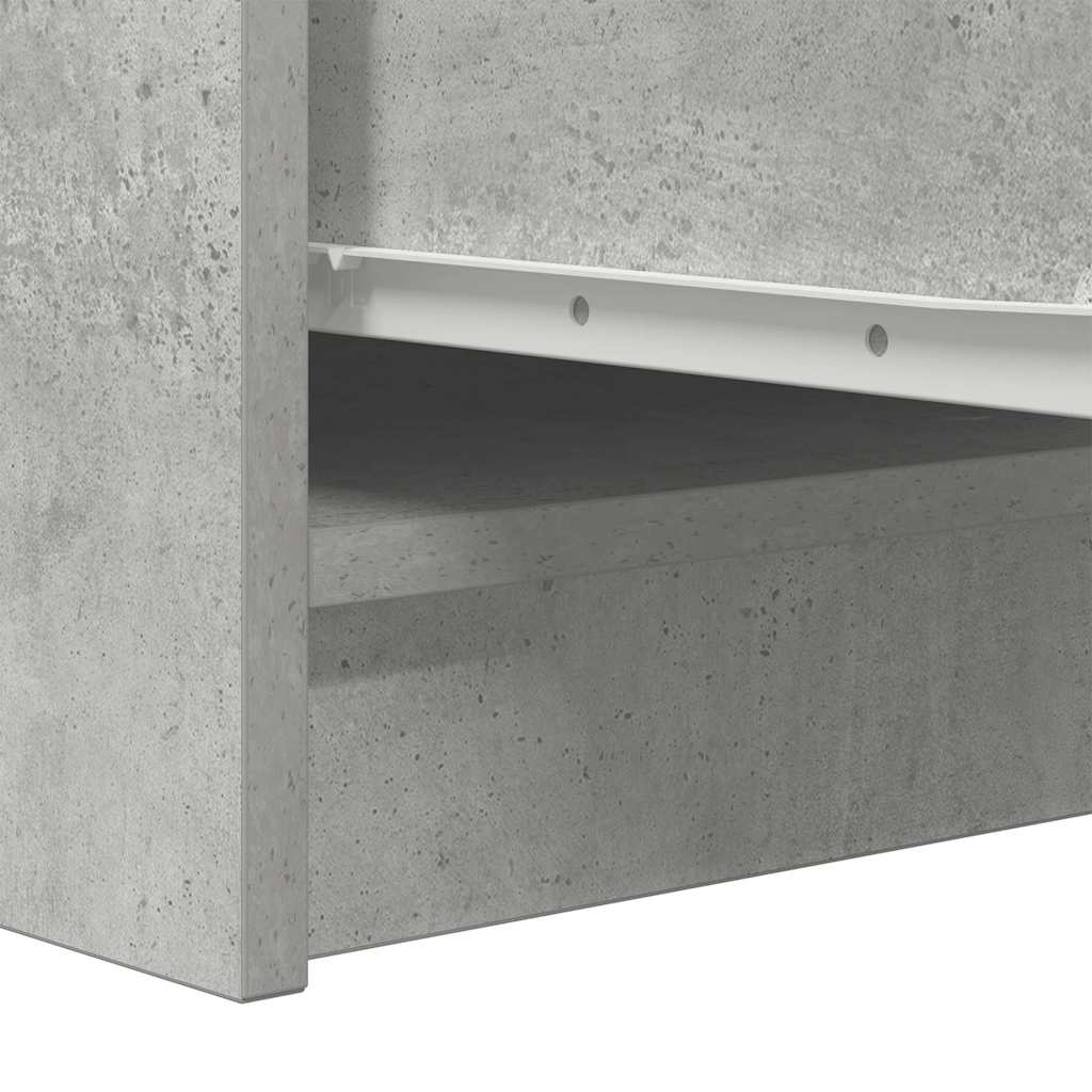 Sideboard Grey Concrete 29.5x34x76 cm Engineered Wood