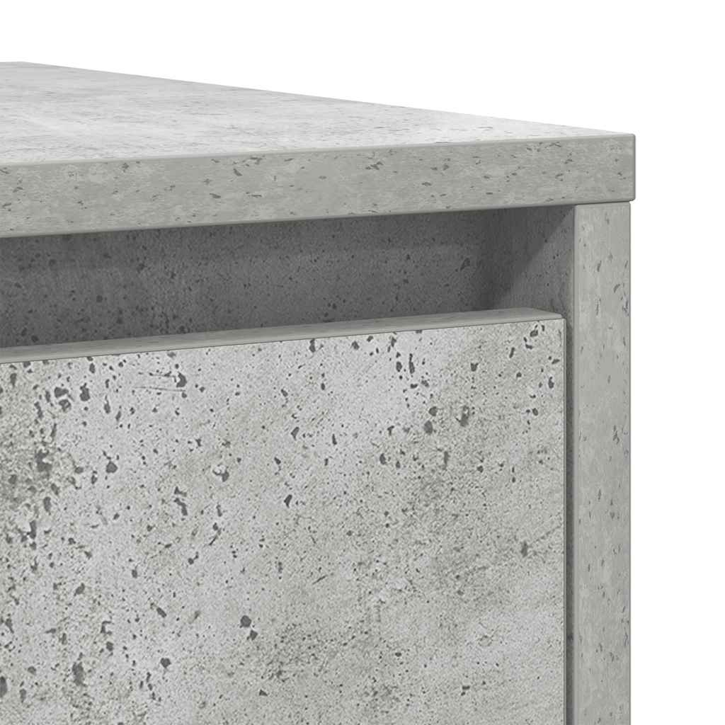 Sideboard Grey Concrete 29.5x34x76 cm Engineered Wood