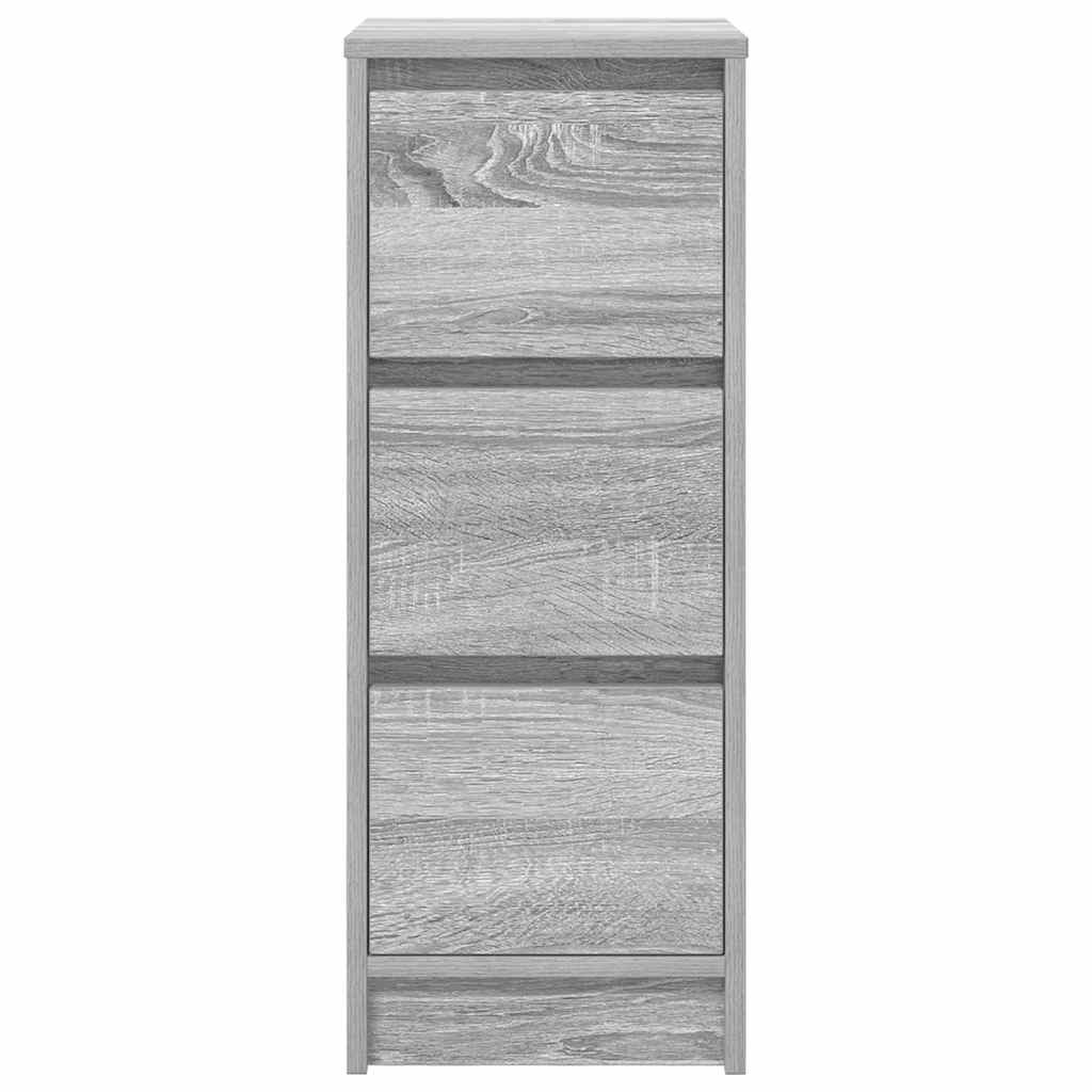 Sonoma gray sideboard 29.5x34x76 cm Engineered wood