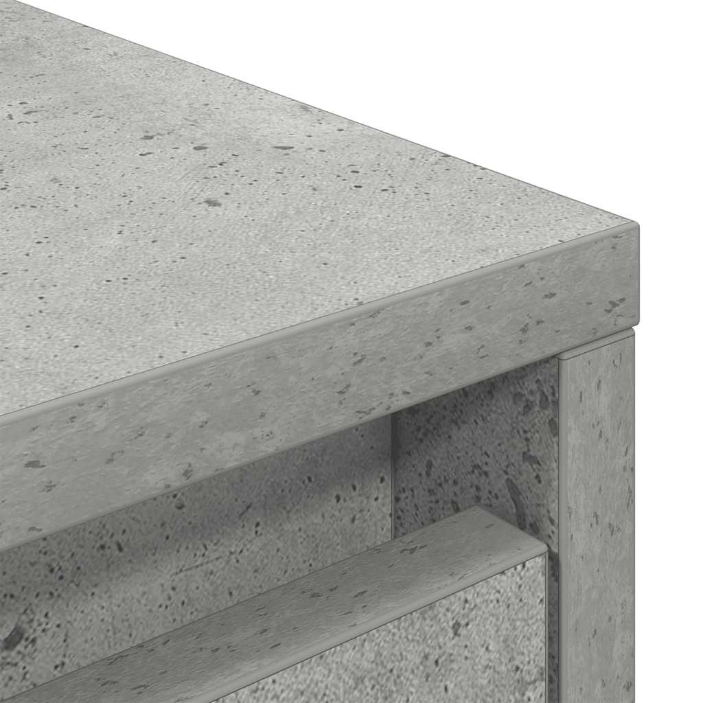 Dulap cu sertar Beton Gri 55,5x34x119,5 cm Lemn prelucrat