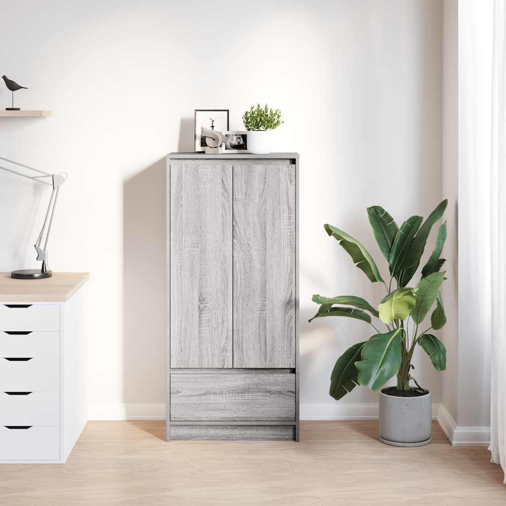 Drawer cabinet Sonoma Grey 55.5x34x119.5 cm Engineered wood