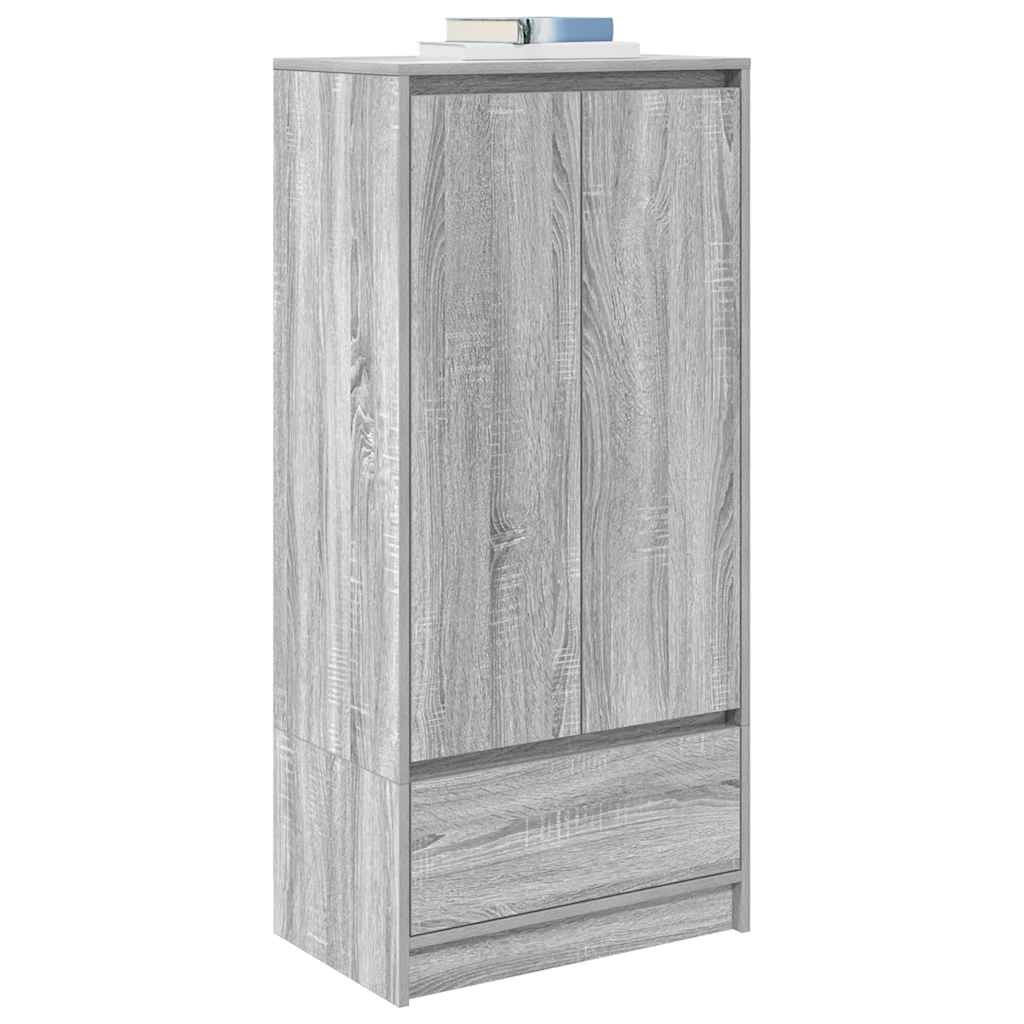 Drawer cabinet Sonoma Grey 55.5x34x119.5 cm Engineered wood