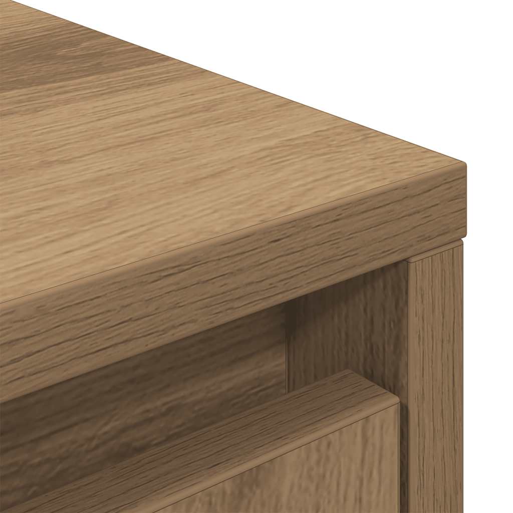 Artisan Oak Drawer Cabinet 55.5x34x119.5 cm Engineered Wood