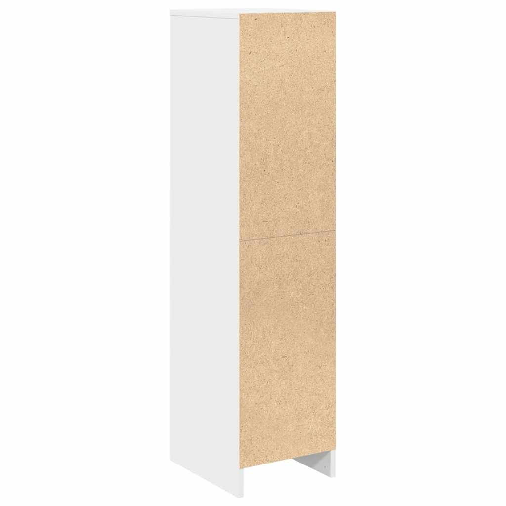 White cabinet 29.5x34x119.5 cm Processed wood