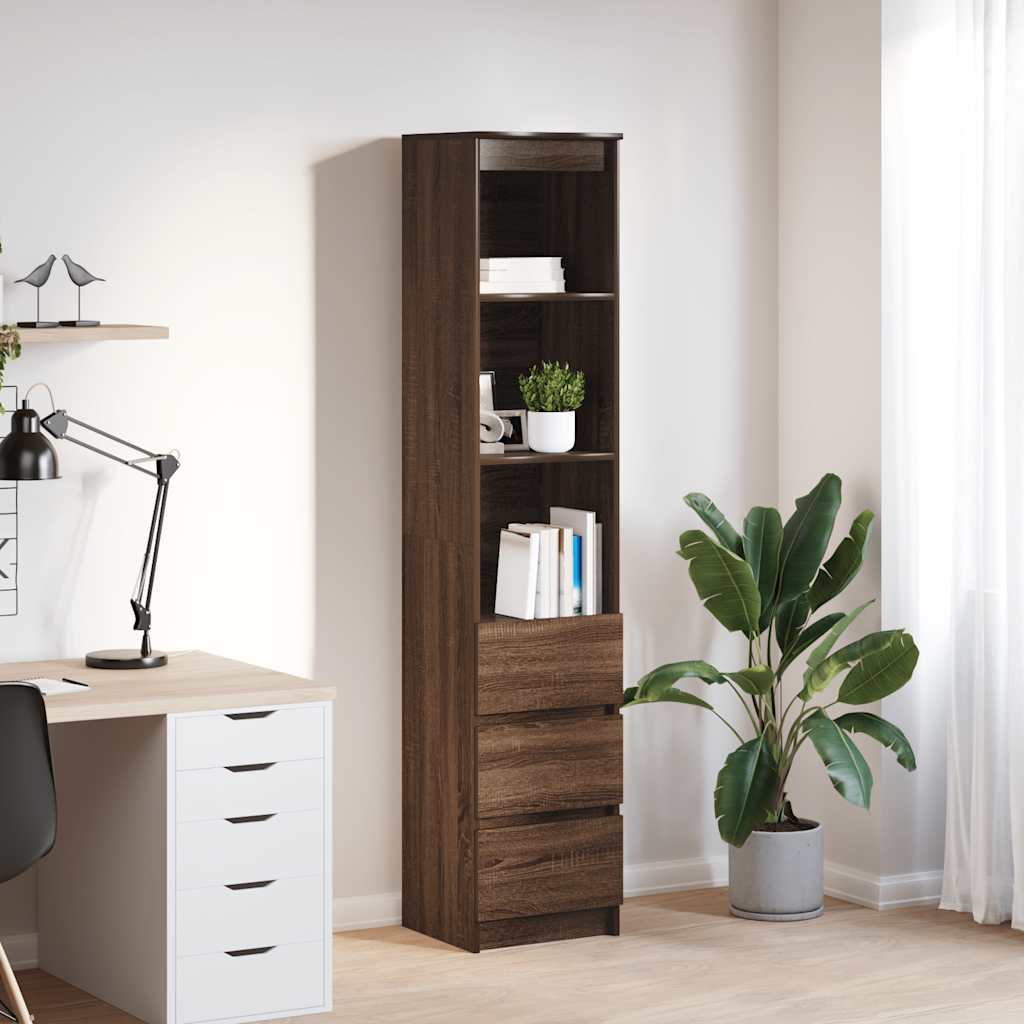 Wardrobe Brown Oak 37.5x35x180 cm Processed wood