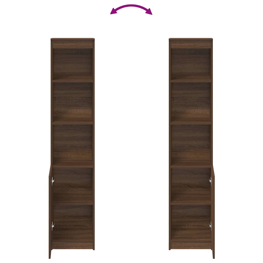 Wardrobe Brown Oak 37.5x35x180 cm Processed wood