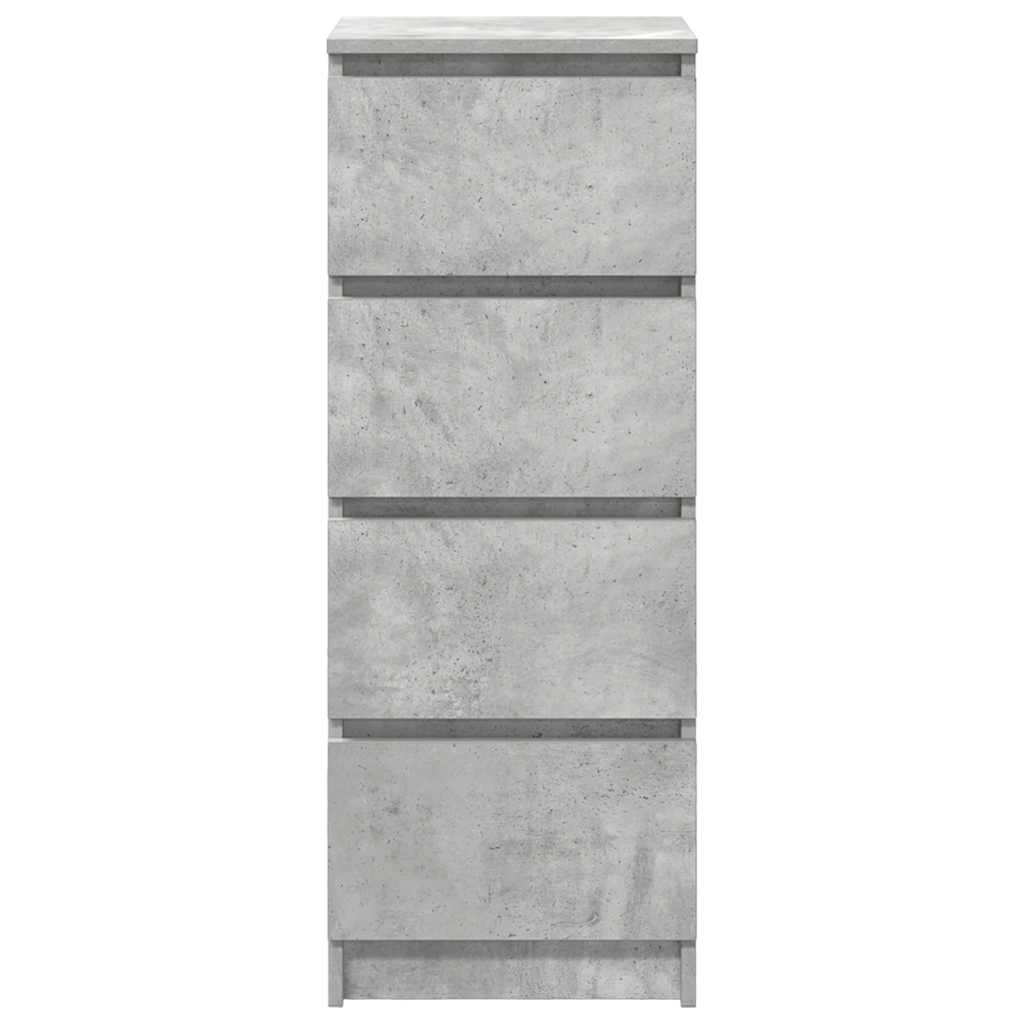 Sideboard Grey Concrete 37.5x35x99 cm Engineered Wood