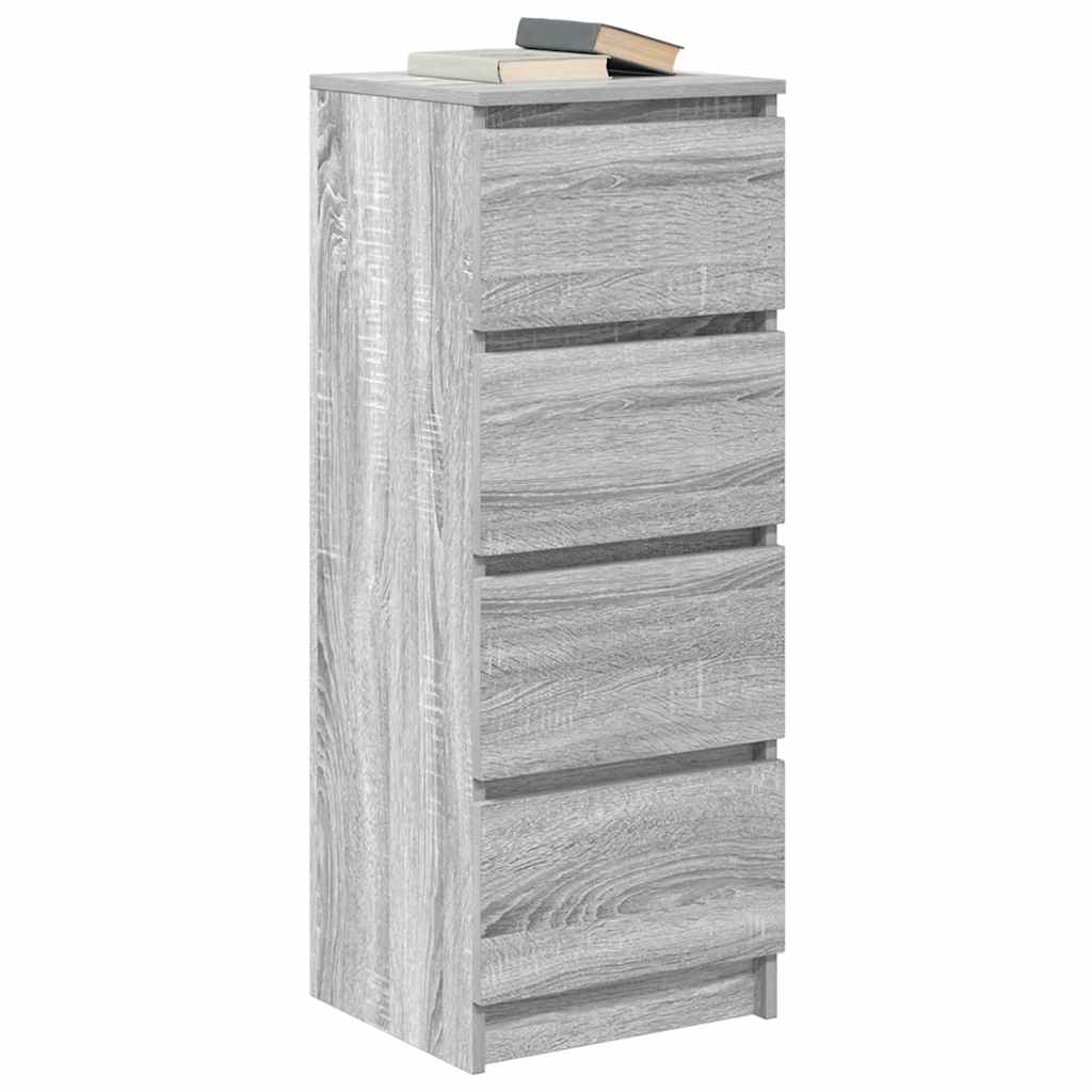 Sonoma gray sideboard 37.5x35x99 cm Engineered wood