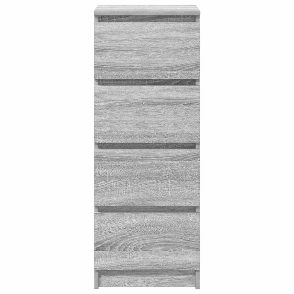 Sonoma gray sideboard 37.5x35x99 cm Engineered wood