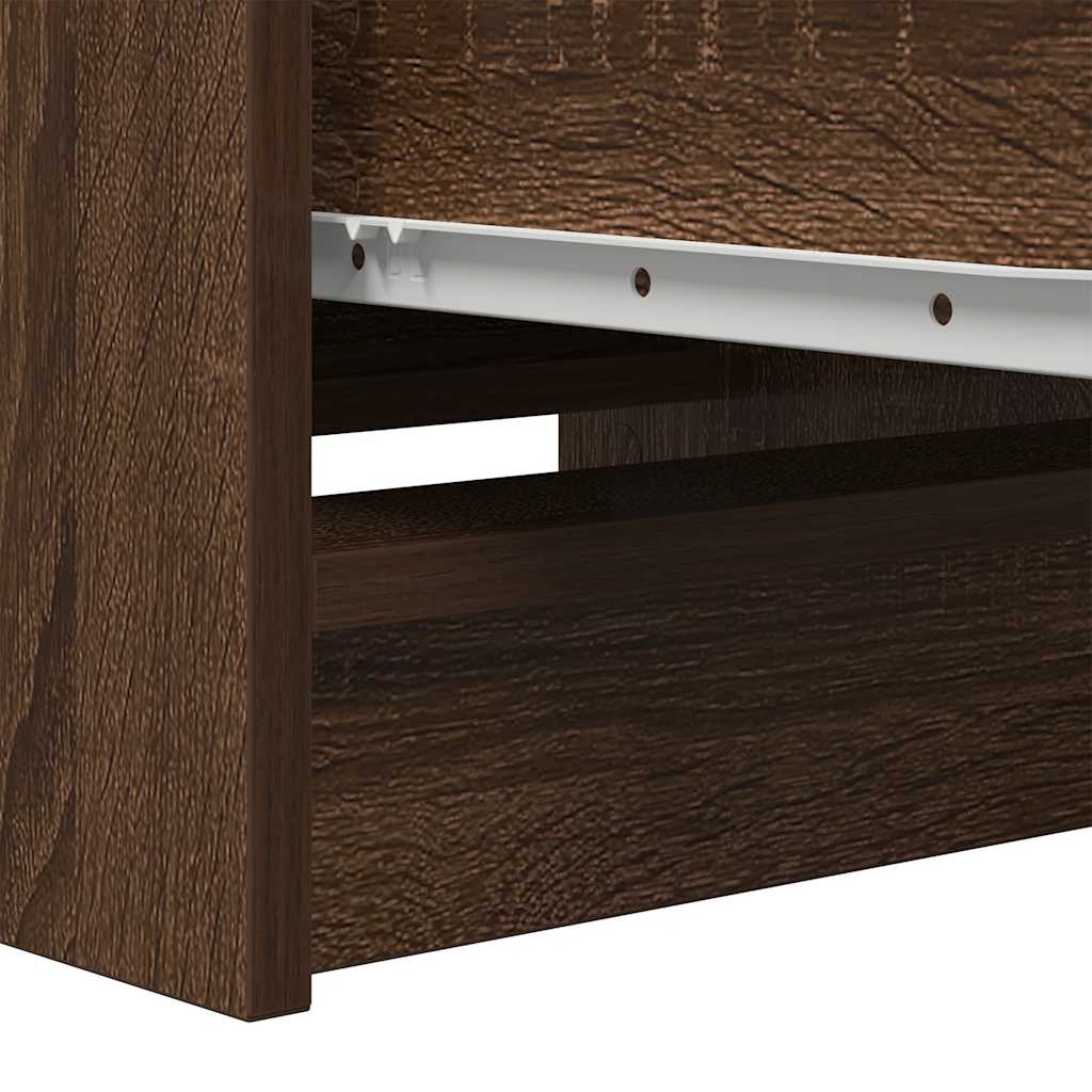 Sideboard Brown Oak 37.5x35x99 cm Processed wood