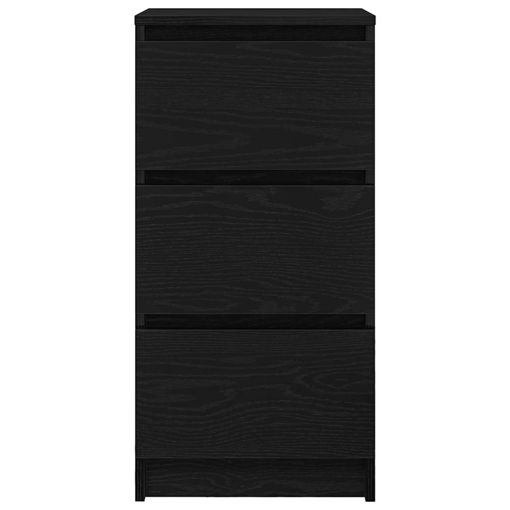 Sideboard Black Oak 37.5x35x76 cm Processed wood