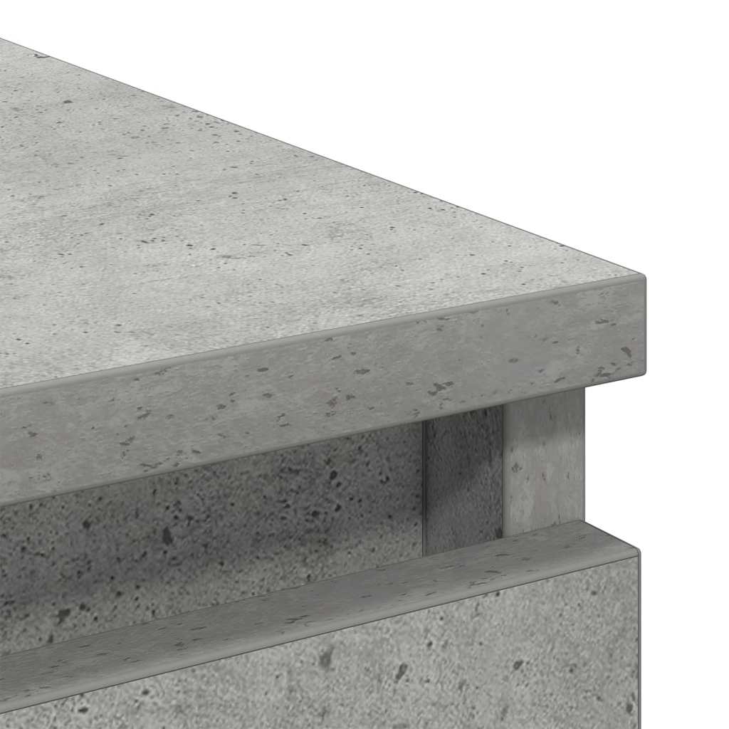 Sideboard Grey Concrete 37.5x35x76 cm Processed Wood