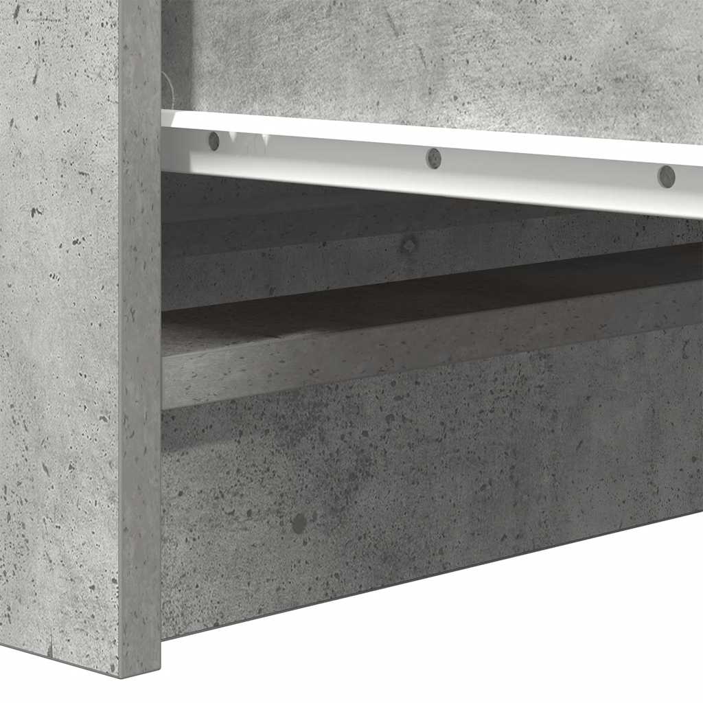 Sideboard Grey Concrete 37.5x35x76 cm Processed Wood