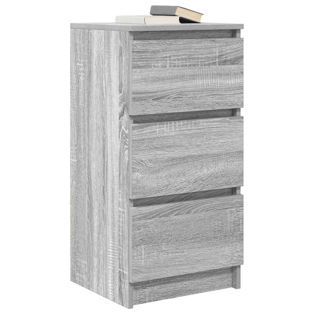 Sonoma gray sideboard 37.5x35x76 cm Engineered wood