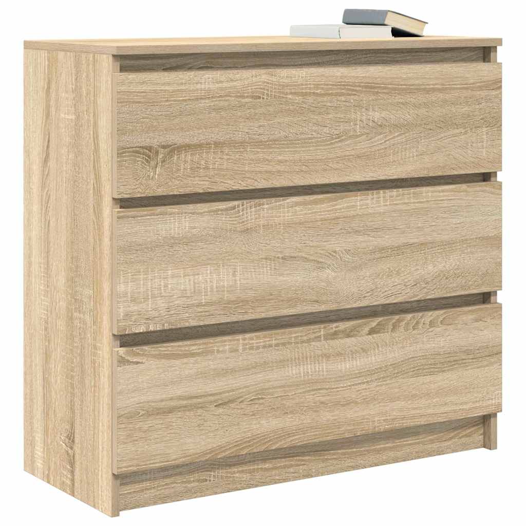 Sideboard Sonoma Oak 80x35x76 cm Processed wood