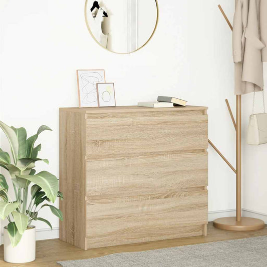 Sideboard Sonoma Oak 80x35x76 cm Processed wood