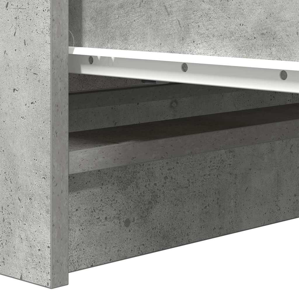 Bufetă Gri Beton 80x35x76 cm Lemn prelucrat