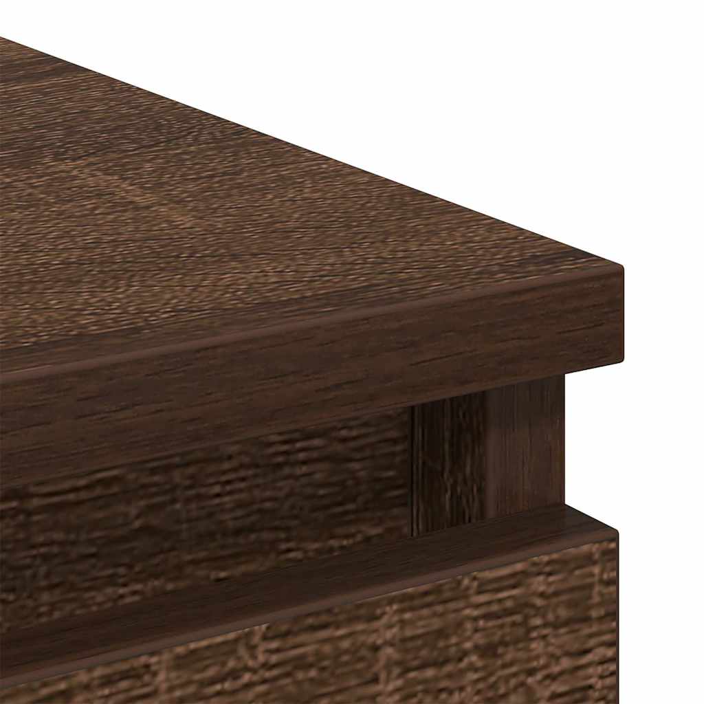 Sideboard Brown Oak 80x35x76 cm Processed wood