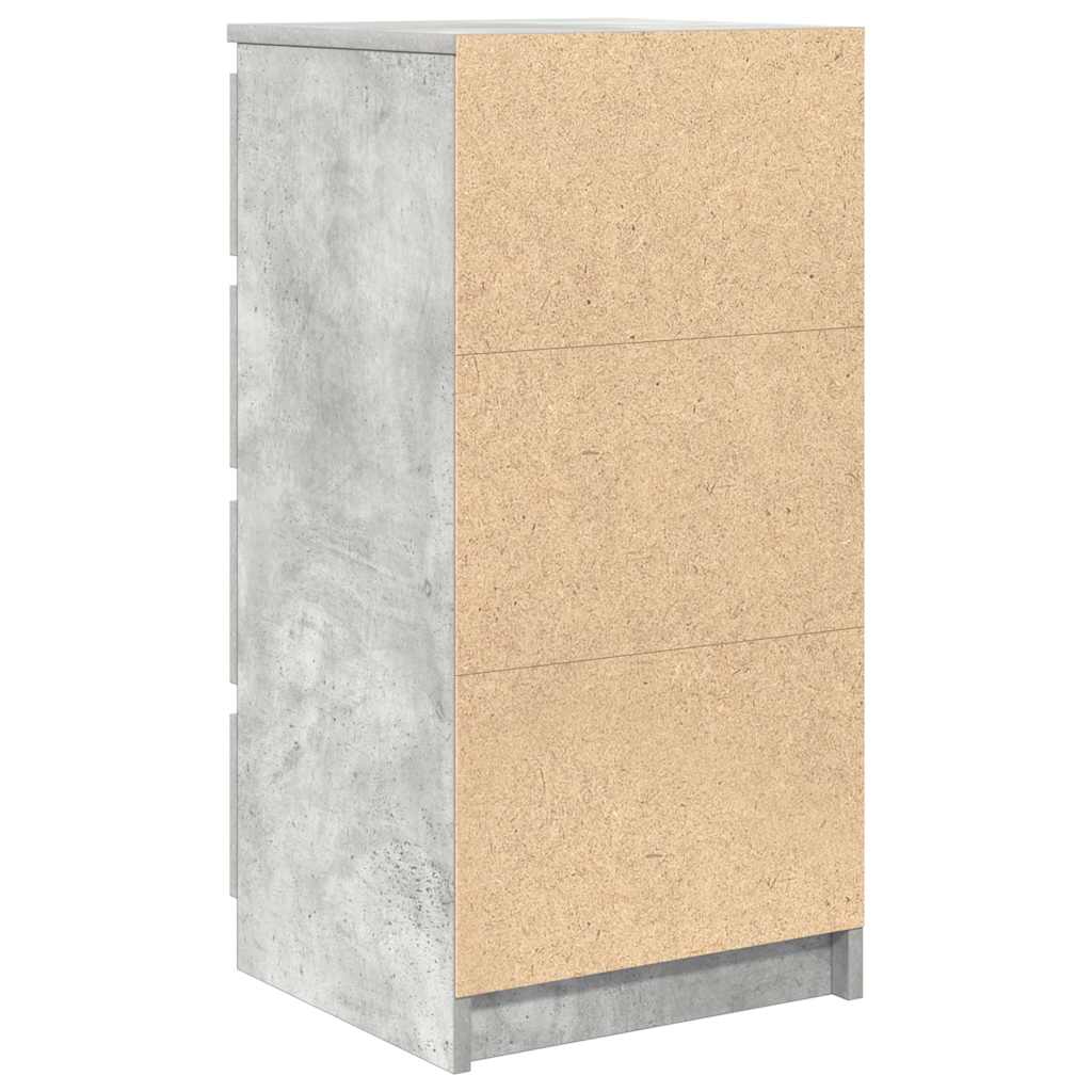 Bufetă Gri Beton 37,5x35x76 cm Lemn prelucrat