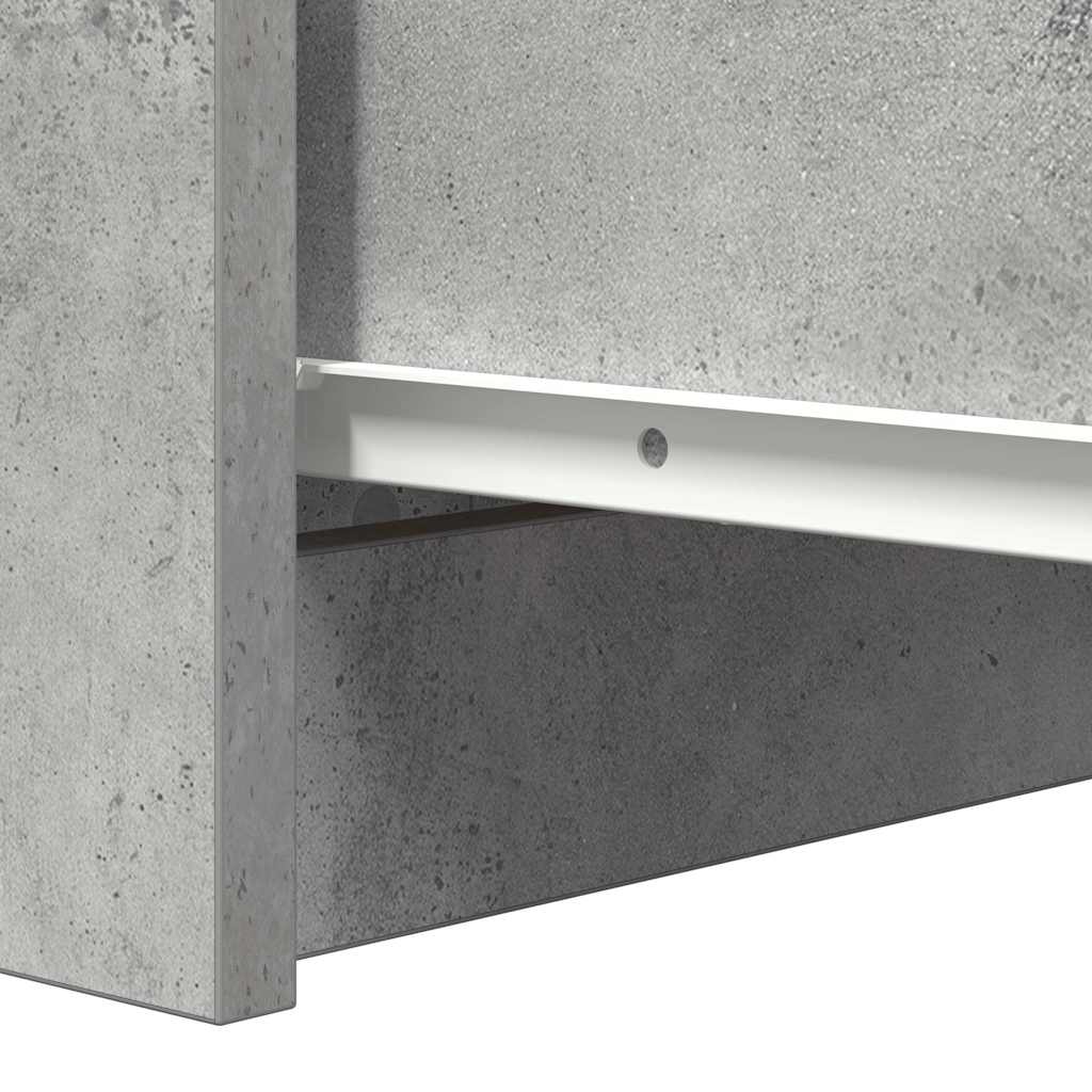 Sideboard Grey Concrete 37.5x35x76 cm Processed Wood