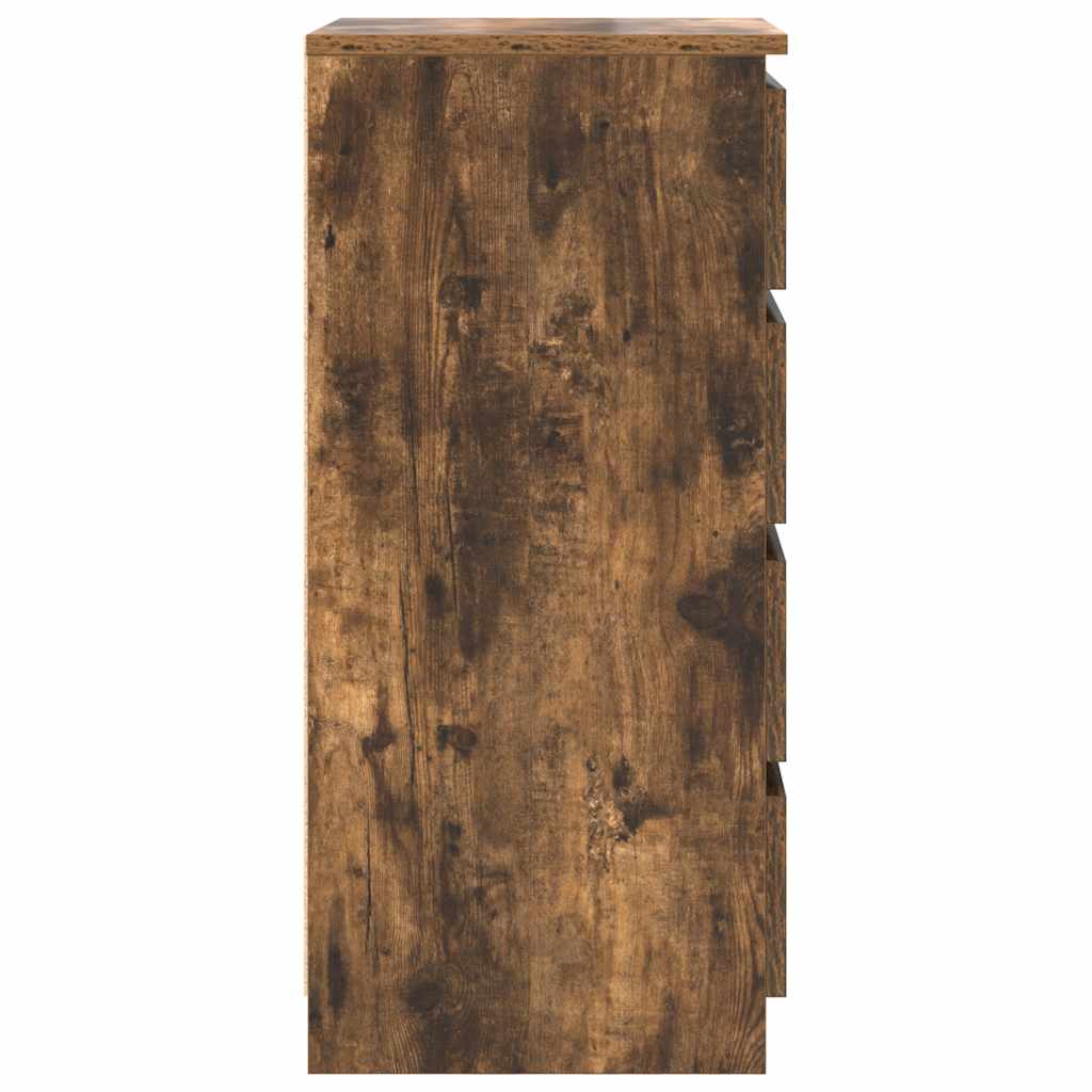 Sideboard Smoked oak 37.5x35x76 cm Processed wood