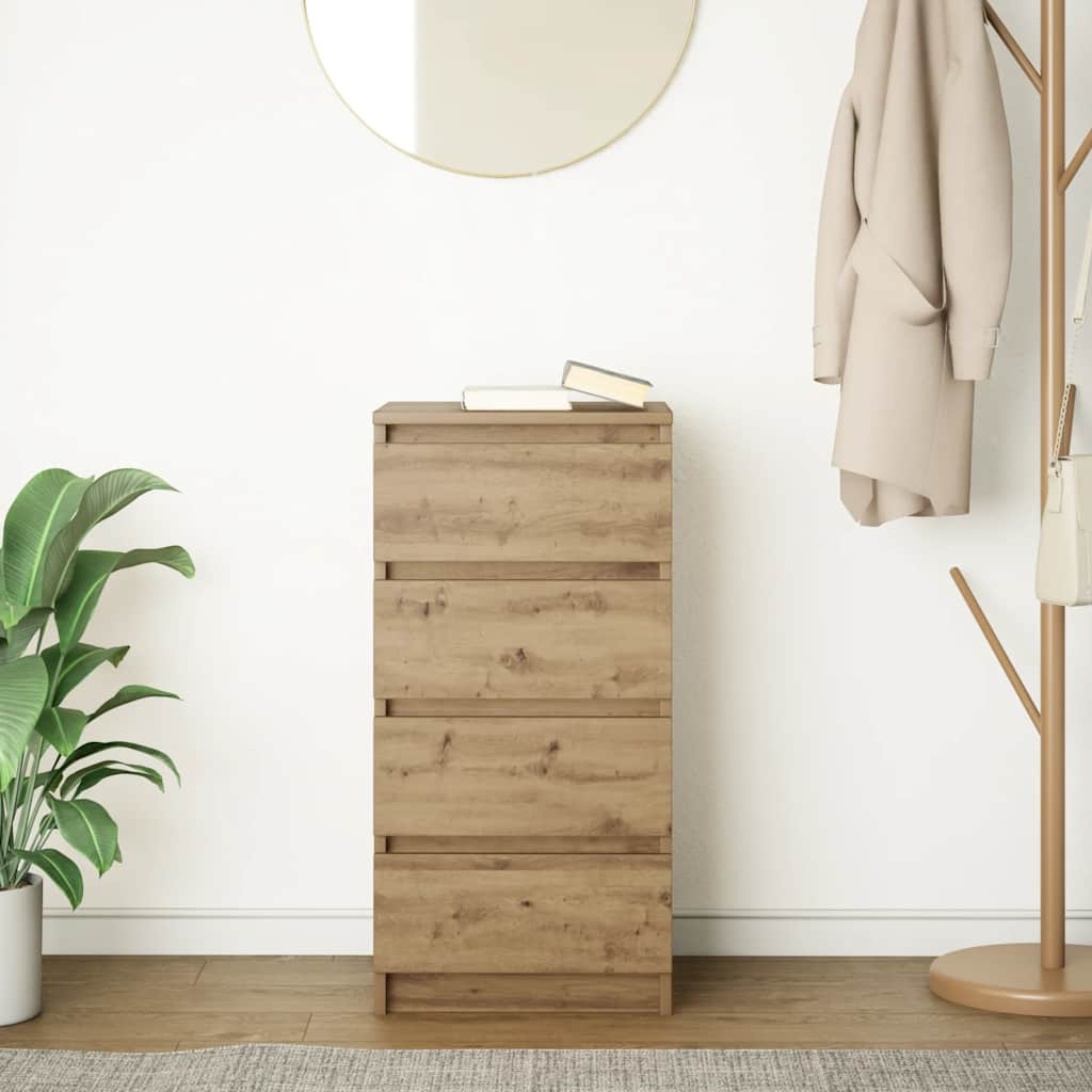 Artisan Oak Sideboard 37.5x35x76 cm Engineered wood