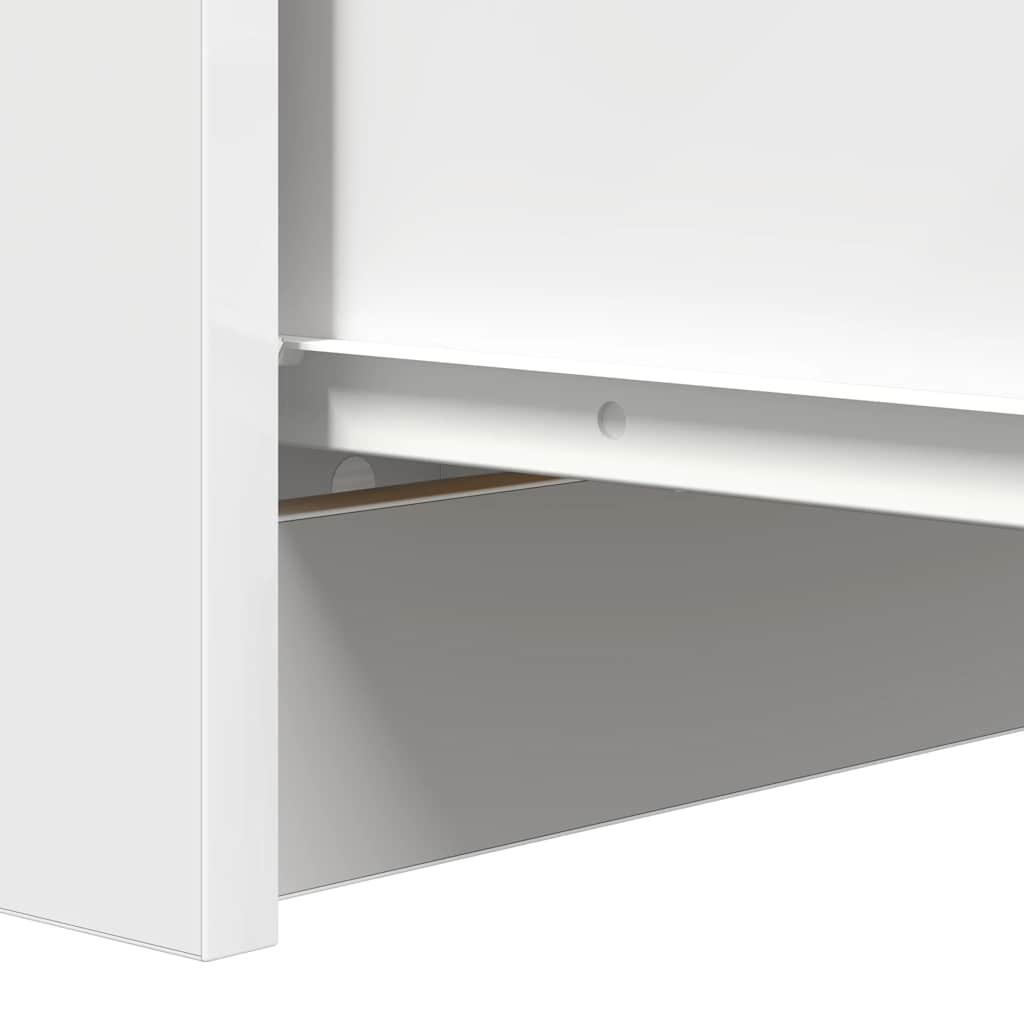 Sideboard with drawers White 37.5x35x99 cm Processed wood