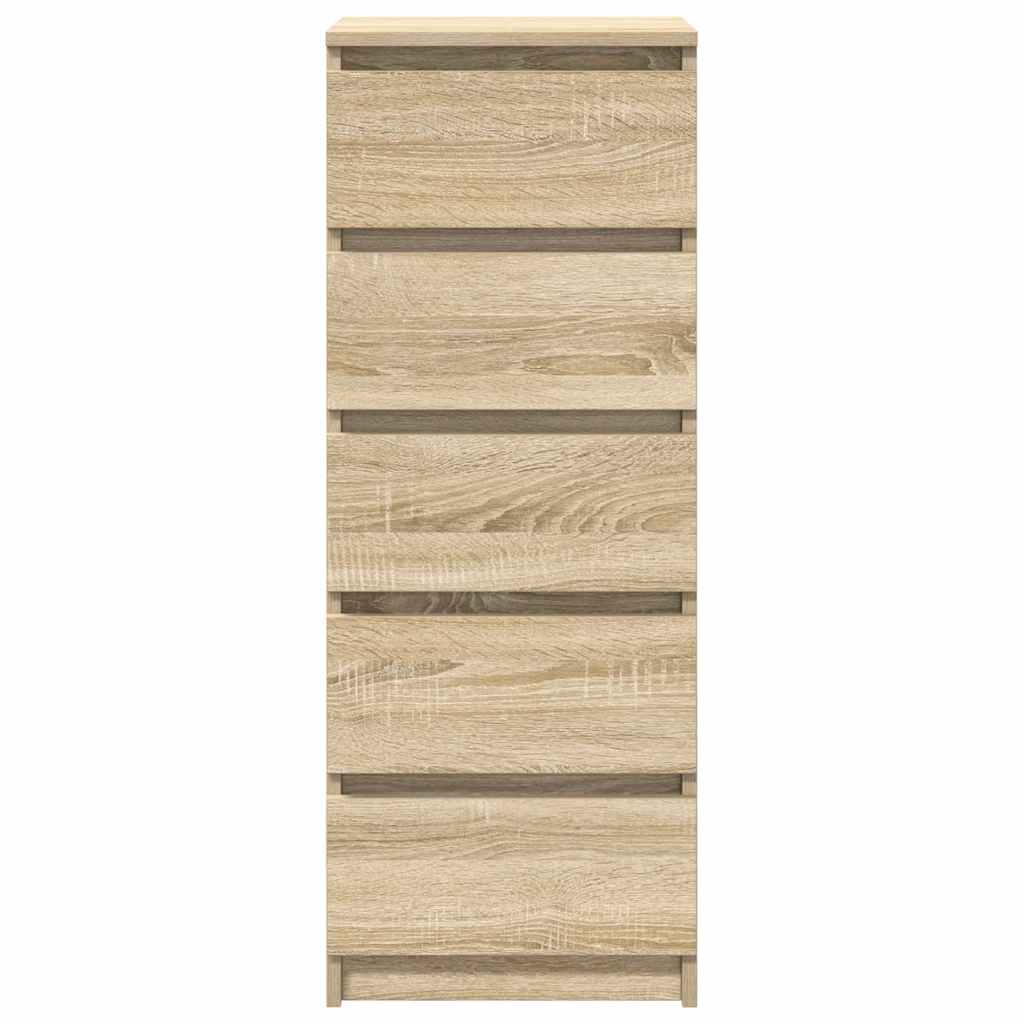 Sideboard with drawers Sonoma Oak 37.5x35x99 cm Engineered wood