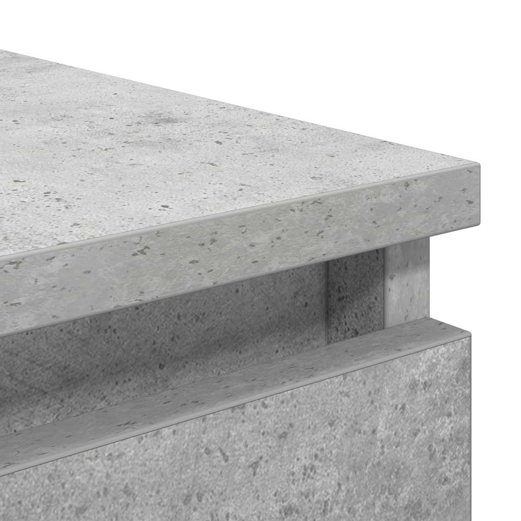 Bufetă cu sertare Gri beton 37,5x35x99 cm Lemn prelucrat